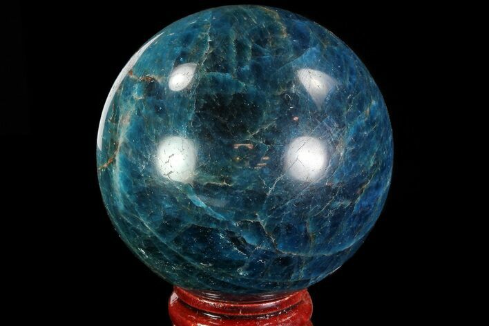 Bright Blue Apatite Sphere - Madagascar #83377